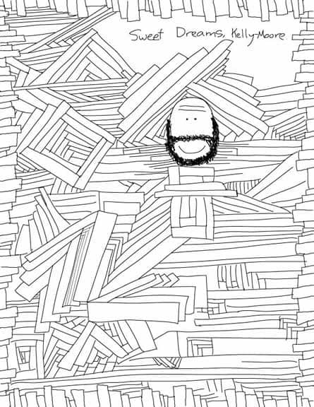 Original Hobo Beau artifact titled Paint Fumes And Straight Lines, generated from the filename 03-30-09paintfumesandstraightlines.jpg.