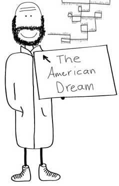 Original Hobo Beau artifact titled American Dream, generated from the filename 05-23-09americandream.jpg.