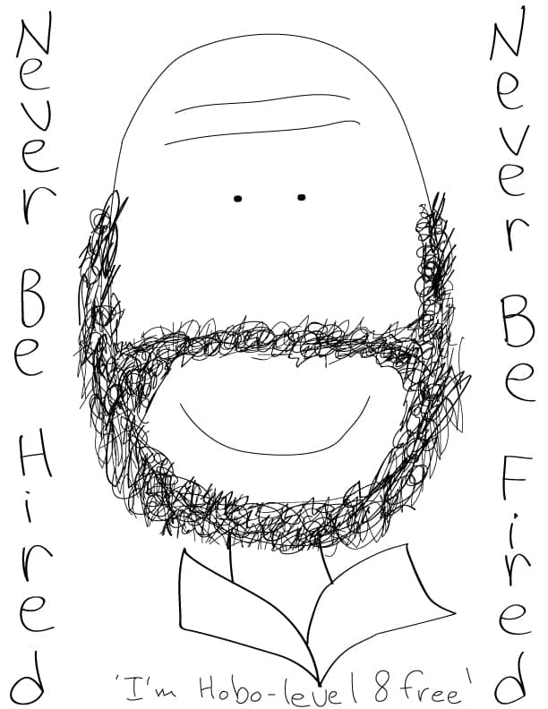 Original Hobo Beau artifact titled Hobo Level 8, generated from the filename 08-07-08hobolevel8.jpg.