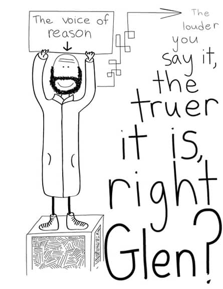 Original Hobo Beau artifact titled Voice Of Reason, generated from the filename 08-22-09voiceofreason.jpg.